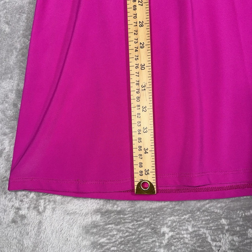 Chaus Womens Sleeveless Fit Flare Short Dress Size XL Hot Pink Spring Beach Chic - Picture 3 of 5